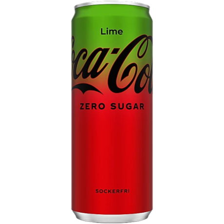 Coca Cola Zero Lime Can (Swedish)   11.2fl.oz (330ml)   tastydaily