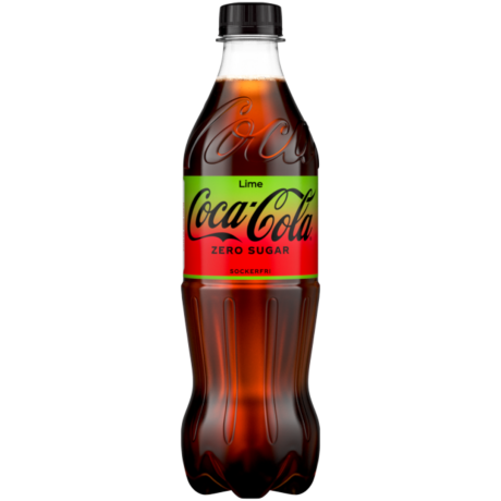Coca Cola Zero Lime Bottle (Swedish)   16.9fl.oz (500ml) BB 30/06/24   tastydaily
