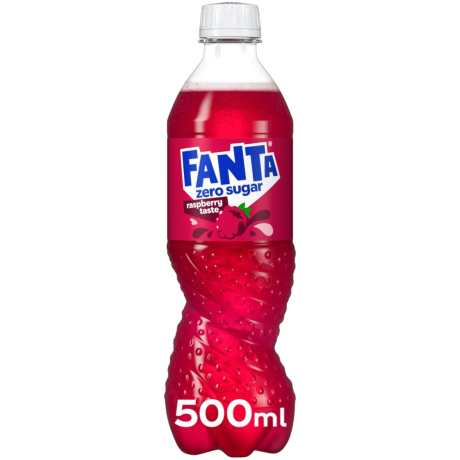 Fanta Raspberry Zero Sugar Bottle (Swedish)   16.9fl.oz (500ml) BB 30/06/24   tastydaily
