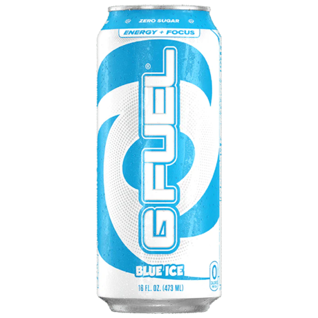 G FUEL   Blue Ice (Blue Raspberry Flavour) Zero Sugar Energy Drink   16fl.oz (473ml)   tastydaily