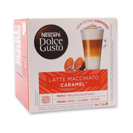 Nescafe Dolce Gusto Latte Caramel Macchiato Pods 17g x 8 Pack