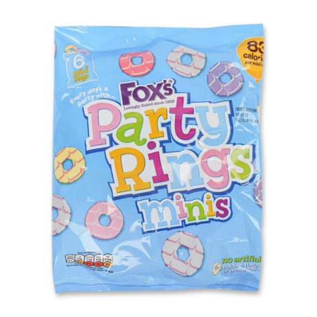 Fox's Party Rings Minis Biscuits 20g x 6 Pack