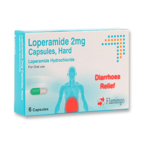 Diarrhoea Relief Loperamide 2mg Capsules 6 Pack