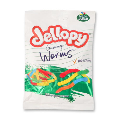 Jellopy Gummy Worms 160g