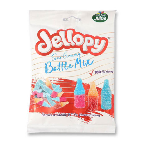 Jellopy Sour Gummy Bottle Mix 160g