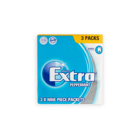 Wrigley's Extra Peppermint Gum 12.6g (3 x 9 Piece)