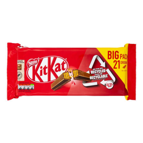 Kitkat 2 Finger Milk Chocolate Biscuit Bars 20.7g (21 Pack)