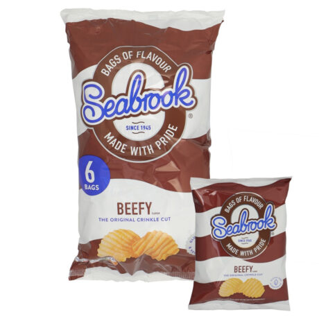 Seabrook Crisps Beefy 25g x 6 Pack
