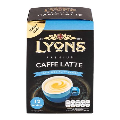Lyons Premium Caffe Latte Sachets 15g x 12 Pack