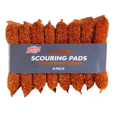 Clean & Shine Copper Scouring Pads 8 Pack
