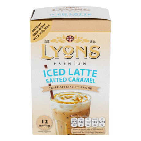 Lyons Iced Salted Caramel Latte 12 X 15g Pack