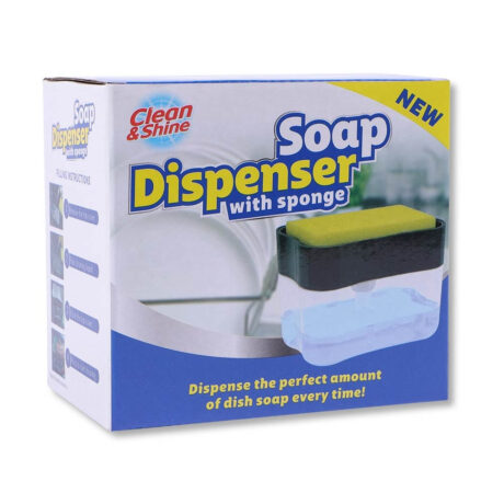 Clean & Shine Soap Dispenser With Sponge