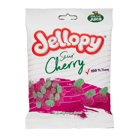 Jellopy Sour Cherry Gummys 160g