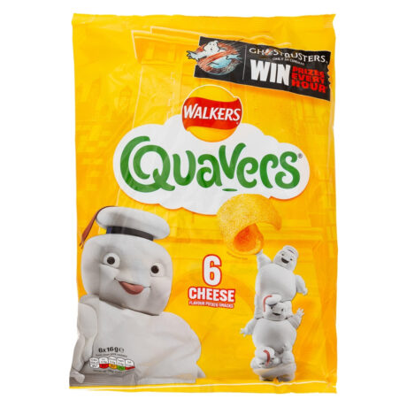 Walkers Quavers Crisps Cheese 16g x 6 Pack