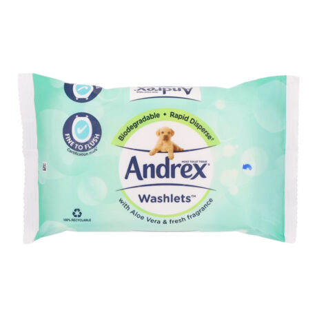 Andrex Gentle Clean Washlets 36 Wipes -  Aloe Vera