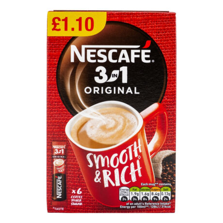 Nescafe 3-in-1 Original Coffee Sachet 15.8g x 6 Pack