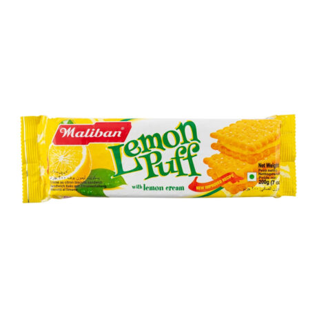 Maliban Lemon Puff Biscuits With Lemon Cream 200g