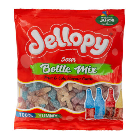 Jellopy Bottle Mix Sour Gummys 500g