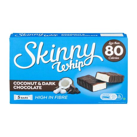 Skinny Whip Bars Coconut & Dark Chocolate 20g x 5 Pack