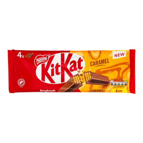 Kitkat 4 Finger Caramel Bars 41.5g x 4 Pack