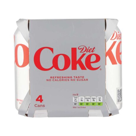 Coca Cola Diet Coke 330ml x 4 Pack