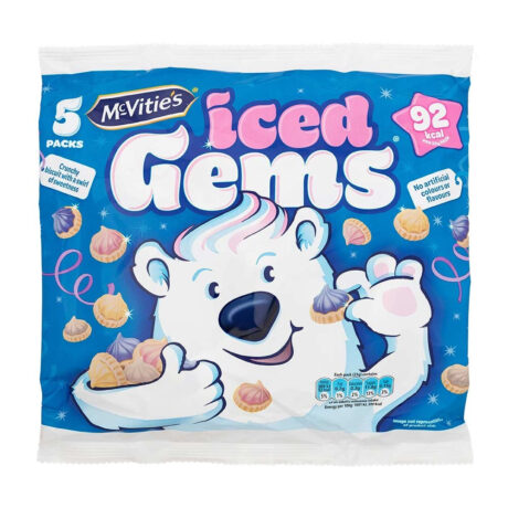 McVities Iced Gems Biscuits 23g x 5 Pack
