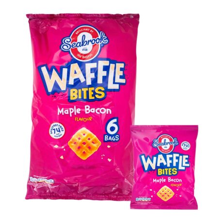 Seabrook Baked Waffle Bites Maple Bacon Flavour 16g x 6 Pack