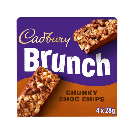 Cadbury Brunch Chocolate Chip Cereal Bars 4 x 28g