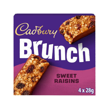 Cadbury Brunch Raisin Cereal Bars 4 x 28g