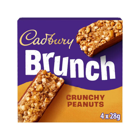 Cadbury Brunch Peanut Cereal Bars 4 x 28g
