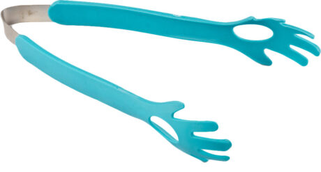 9 Inch Blue Food Tongs