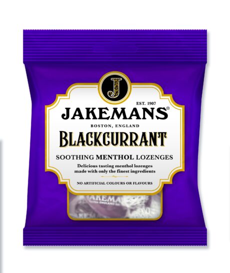 Jakemans Soothing Menthol Lozenges Blackcurrant 73g