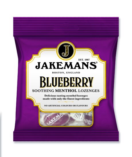 Jakemans Soothing Menthol Lozenges Blueberry 73g