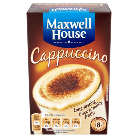 Maxwell House Cappuccino Sachet 12.5g x 8 Pack